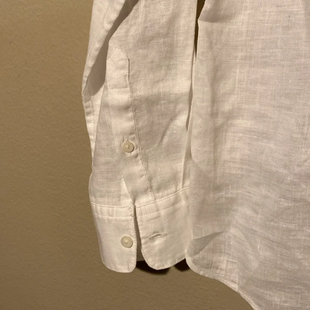 Uniqlo Premium Linen Long Sleeve Shirt NWT - Picture 5 of 7